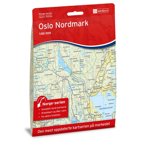 Forside av Oslo Nordmark kart