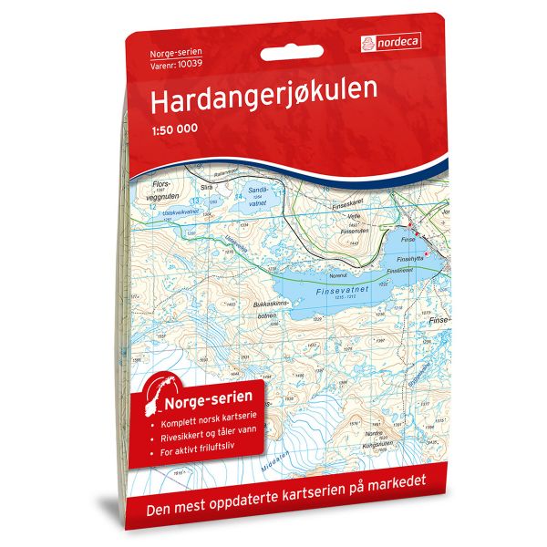 Forside av Hardangerjøkulen kart