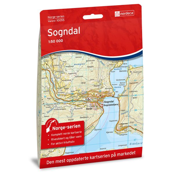 Forside av Sogndal kart
