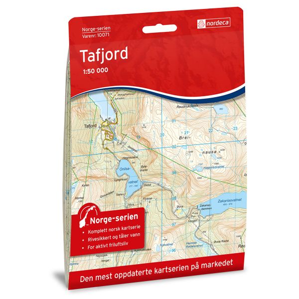 Forside av Tafjord kart