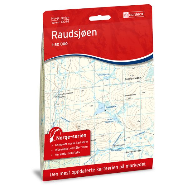 Forside av Raudsjøen kart