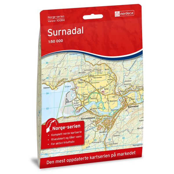 Forside av Surnadal kart