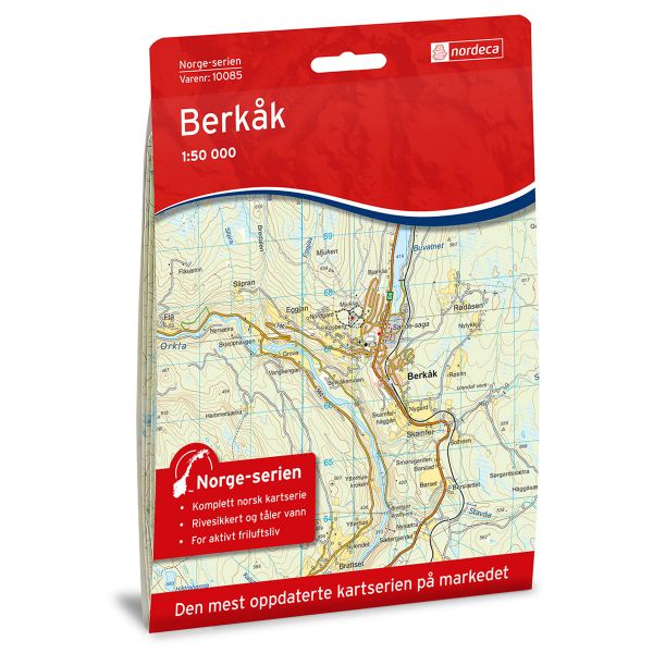 Forside av Berkåk kart