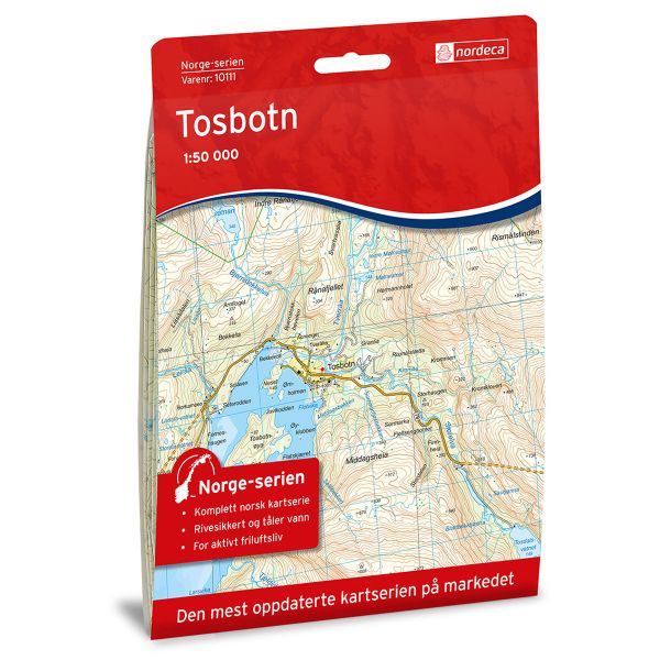 Forside av Tosbotn kart