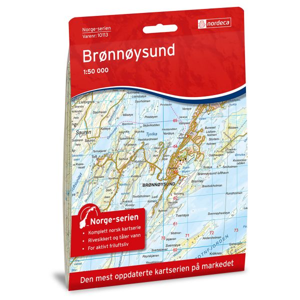 Forside av Brønnøysund kart