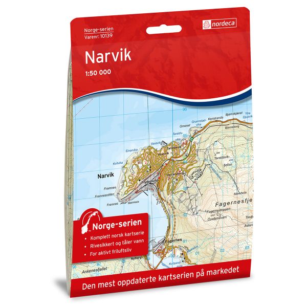 Forside av Narvik kart