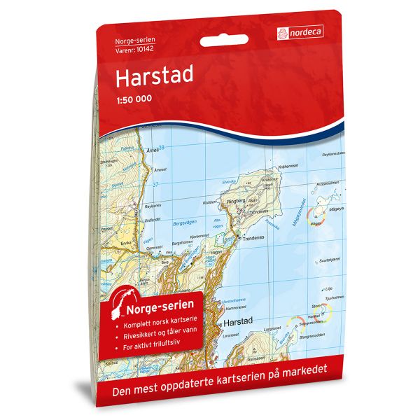 Forside av Harstad kart