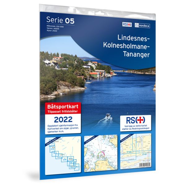 Forside av 05-Lindesnes-Kolnesholmane-Tananger kart