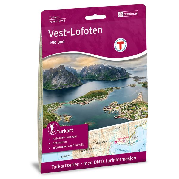 Forside av Vest-Lofoten 1:50 000 kart