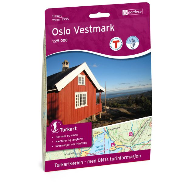 Forside av Oslo Vestmark 1:25 000 kart