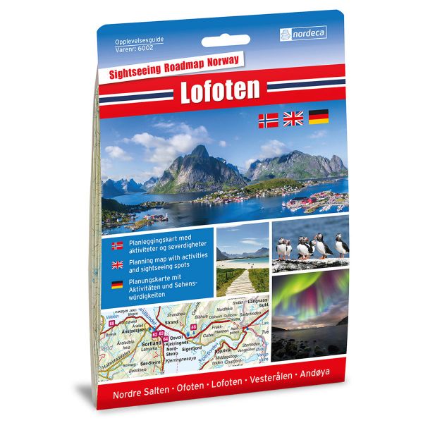 Forside av Lofoten 1:250 000 kart