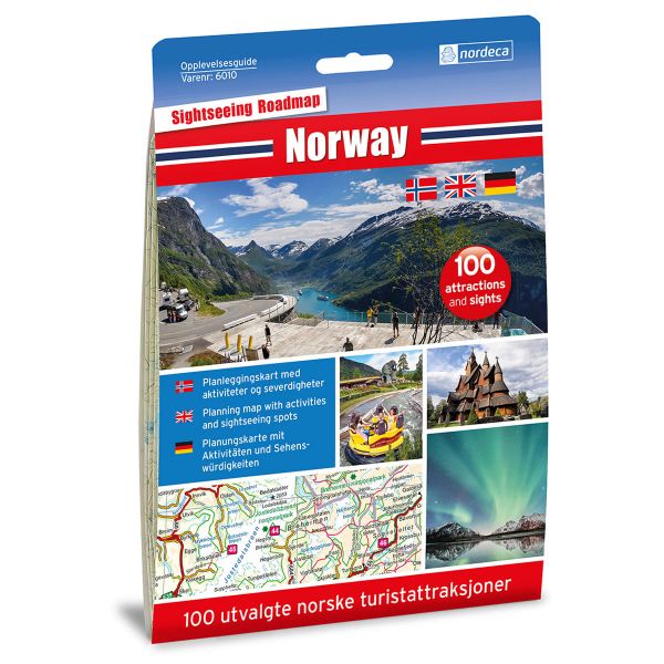 Forside av Norway 1:1 000 000 kart