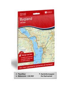 Forside av Bygland kart