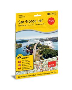 Forside av Veikart Sør-Norge Sør kart
