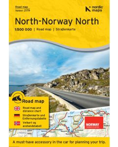 Forside av Veikart Nord-Norge Nord kart