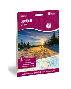 Forside av Blefjell 1:50 000 kart