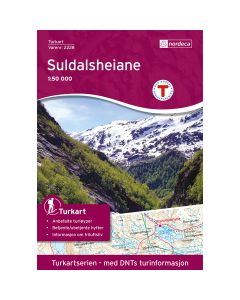 Forside av Suldalsheiene 1:50 000 kart