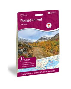 Forside av Reineskarvet 1:50 000 kart