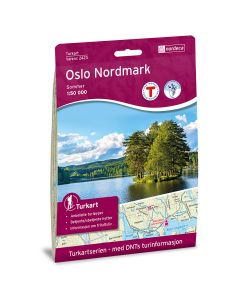 Forside av Oslo Nordmark Sommer DNT Turkart i plast kart