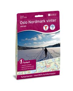 Forside av Oslo Nordmark Vinter 1:50 000 kart