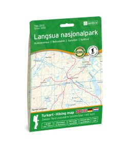Forside av Langsua Nasjonalpark 1:50 000 kart