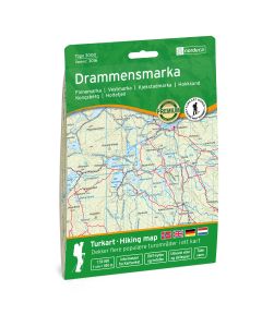 Forside av Drammensmarka 1:50 000 kart