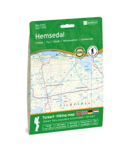 Forside av Hemsedal 1:50 000 kart