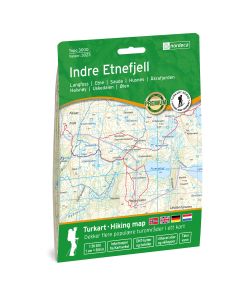 Indre Etnefjell Topo 3000 Hiking map