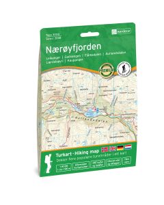 Nærøyfjorden Topo 3000 Wanderkarte