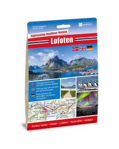 Forside av Lofoten 1:250 000 kart
