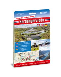 Forside av Hardangervidda 1:250 000 kart