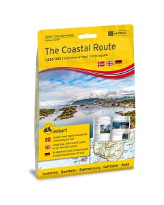 Forside av The Coastal Route 1:250 000 m/hefte kart