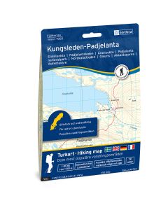 Forside av Kungsleden-Padjelanta 1:50 000 kart