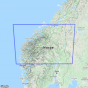 Dekningsområdet Veikart Sør-Norge Nord kartet