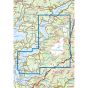 Kartenabdeckung fürt Folgefonna Nasjonalpark 1:50 000 karte