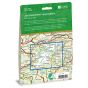Baksiden av Jostedalsbreen Nasjonalpark 1:50 000 kartet