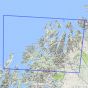 Kartenabdeckung fürt Tromsø 1:250 000 karte