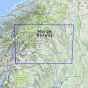 Map area for The mountains / Gudbrandsdalen 1:250 000  map