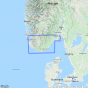 Dekningsområdet The South Coast  / Sørlandet 1:250 000 kartet