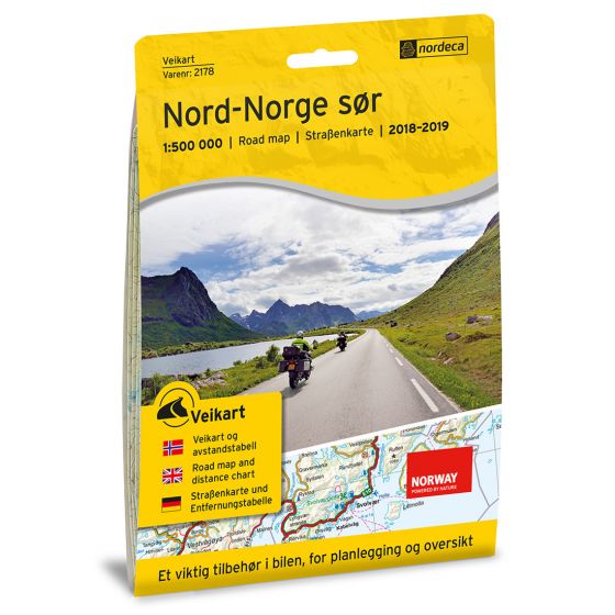 Regionskart vei Norge